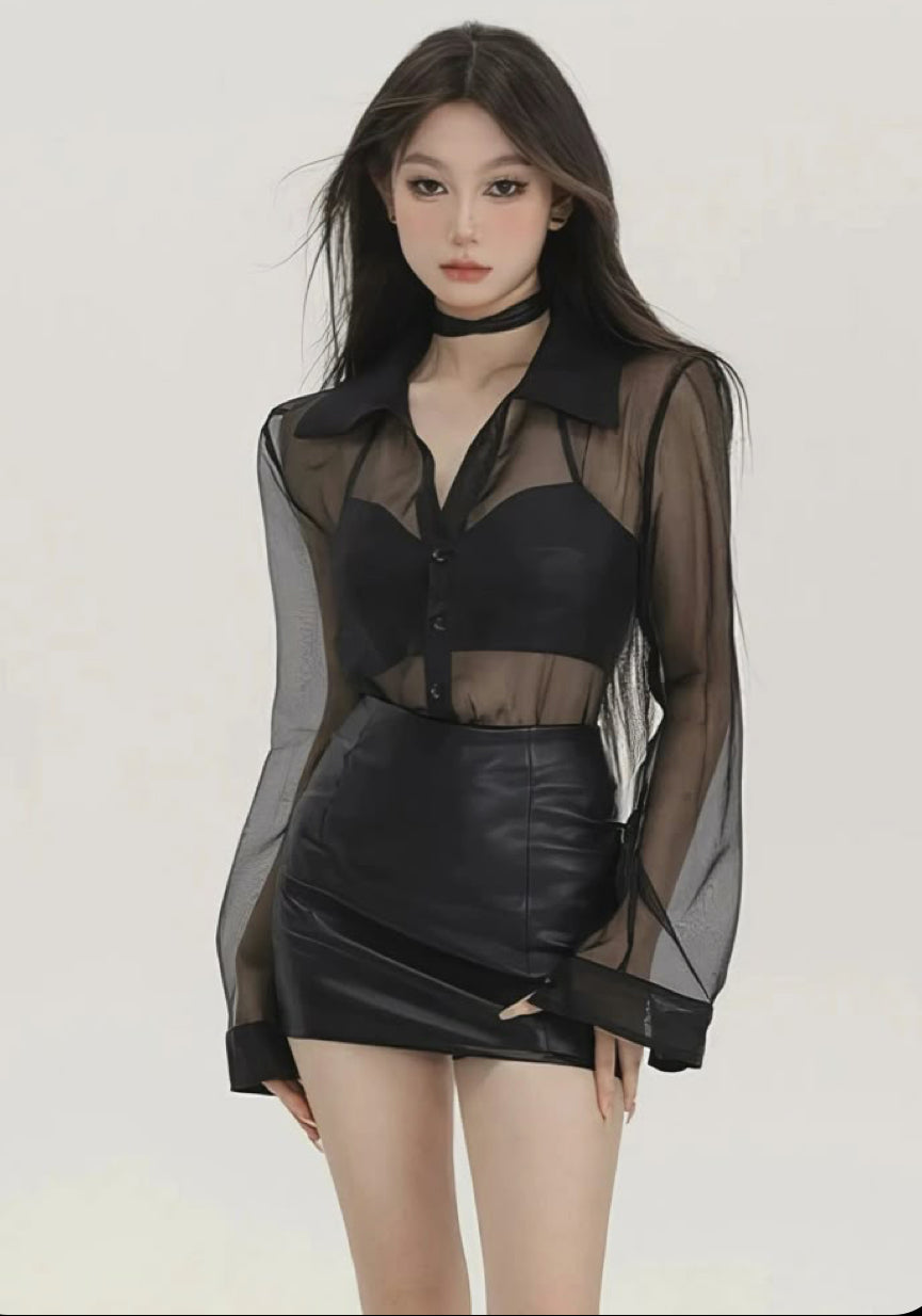 Mesh Blouse